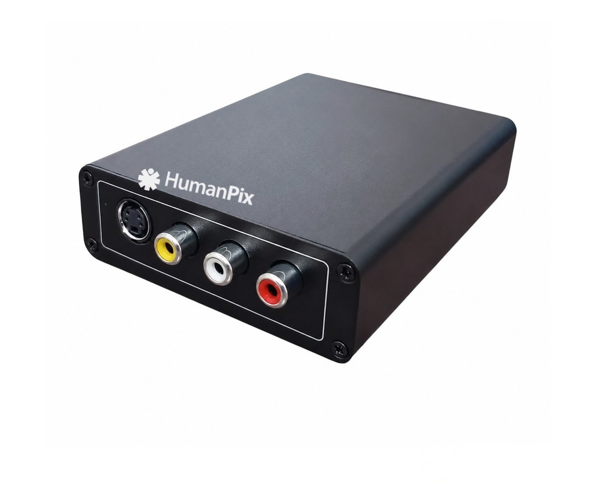 Conversor de S-Video e AV composto para HDMI